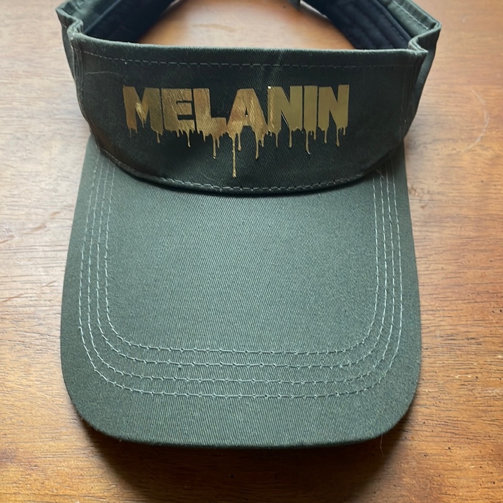 Olive green sun visor